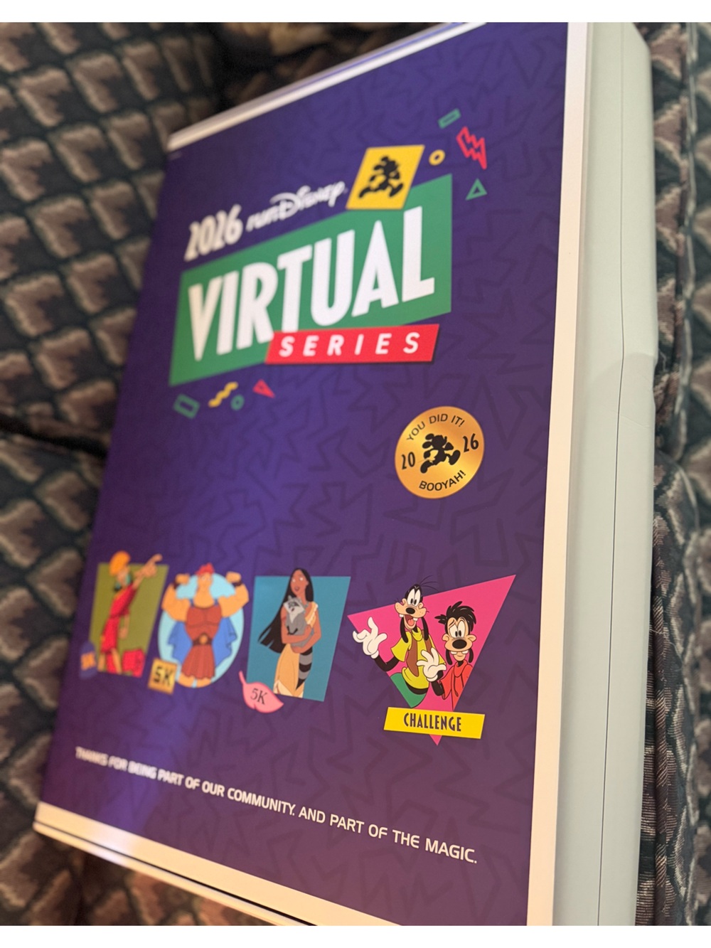 2026 runDisney® Virtual Series 5K Challenge 4 Medals & Pin Set 📼